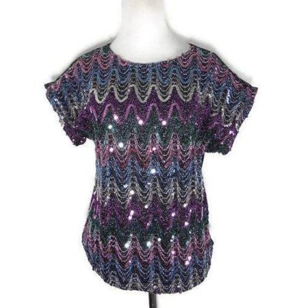 purple evening sequin blouse - Google Search