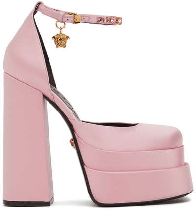 Versace Aevita Medusa Platform High Heels Pink