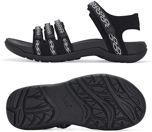Amazon.com | Viakix Womens Hiking Sandals – Comfortable Stylish Athletic Sport Shoes for Walking Outdoors Water Trekking | Sport Sandals & Slides