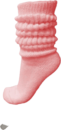 pink slouch socks