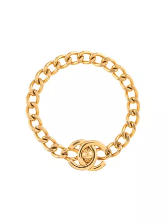 Chanel Vintage Turn-lock bracelet £909 - Buy Online - Mobile Friendly, Fast Delivery