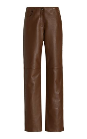 Proenza Schouler Nappa Leather Straight-Leg Pants By Proenza Schouler | Moda Operandi