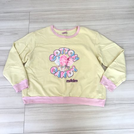 Milklim Cotton Candy sweater in yellow