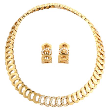18k Gold and Diamond Demi Parure by Cartier For Sale at 1stDibs