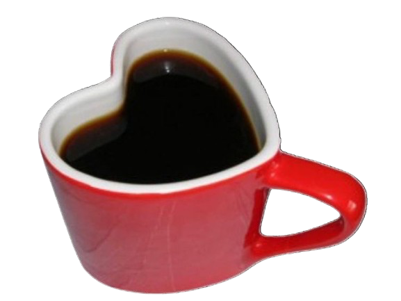 heart shape coffee mug