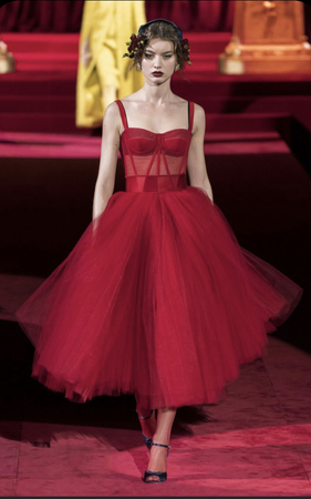 D&G red tulle dress