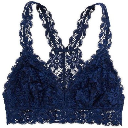 blue lace bra