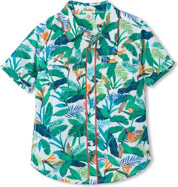 Hatley Kids' Tropical Paradise Button-Up Shirt (Toddler, Little Boy & Big Boy) | Nordstrom