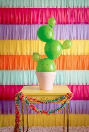 cactus balloon potted