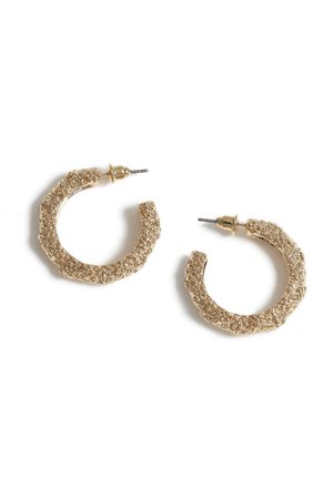 Textured Thick Hoop Earrings - Jewelry - Bags & Accessories - Topshop USA