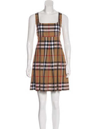 Burberry London Nova Check Mini Dress - Clothing - WBURL42556 | The RealReal