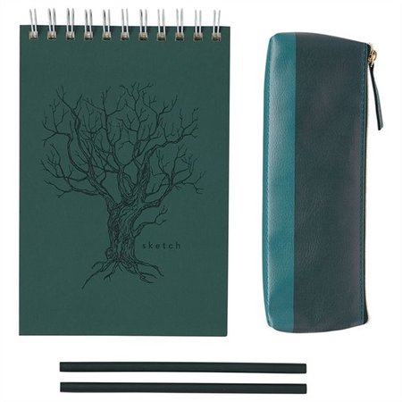 SKETCHBOOK GIFT SET GREEN TREE by Indigo Paper | Sketchbooks Gifts | www.chapters.indigo.ca