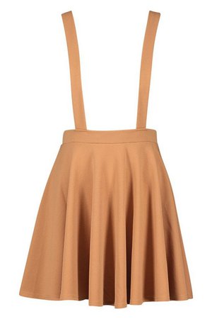Basic Jersey Pinafore Skirt | Boohoo