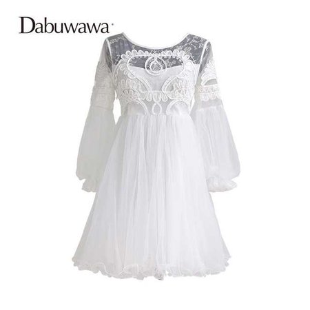 dabuwawa White summer dress