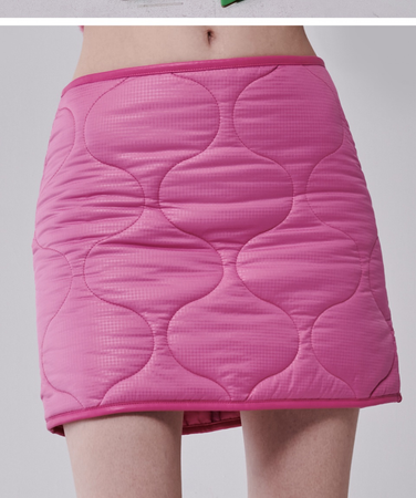 quilted mini skirt in pink the centaur