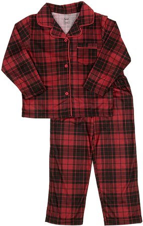 Amazon.com: Leveret Kids Pajamas Flannel Pajamas Boys & Girls 2 Piece Christmas Pajama Set Black/White Plaid 10 Years: Clothing