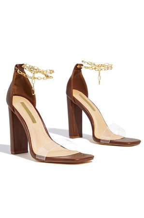 brown high heels