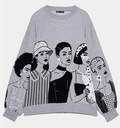 Zara graphic sweatshirt