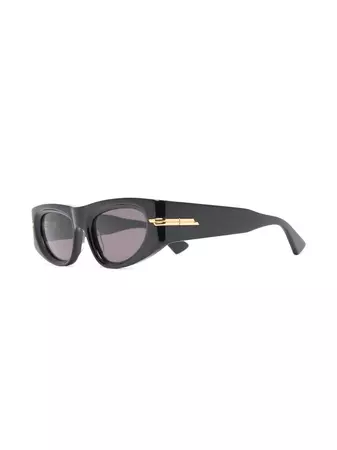 Bottega Veneta Eyewear rectangle-frame Sunglasses - Farfetch