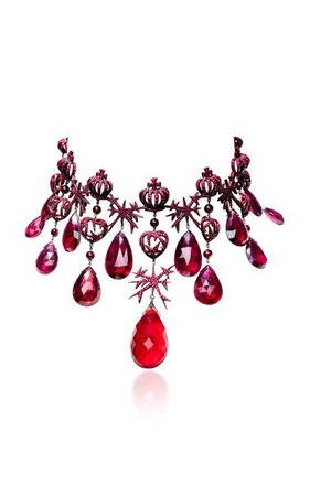 Scarlet Empress Extravagant Ruby Necklace By Lydia Courteille | Moda Operandi