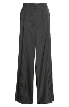 Topshop Satin Wide Leg Trousers | Nordstrom