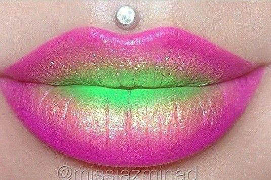 Pink and Green Lip