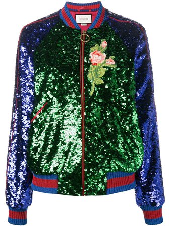Gucci sequin embellished bomber jacket multicolour 452974ZIZ26 - Farfetch