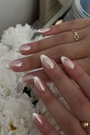 60+ Gorgeous Wedding Nails - Blush & Pearls