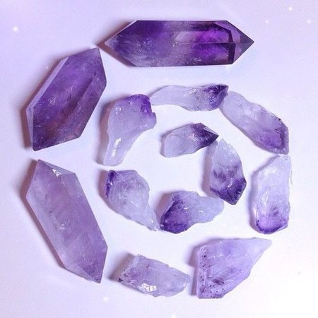 purple crystals