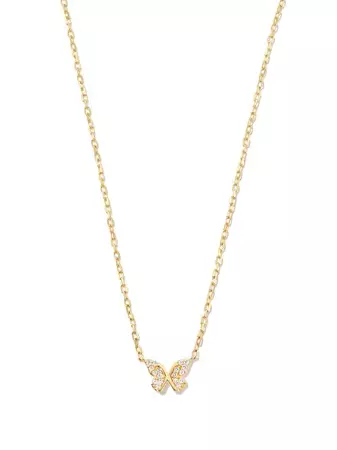 Foundrae Collar Con Dije De Mariposa En Oro Amarillo De 18kt - Farfetch