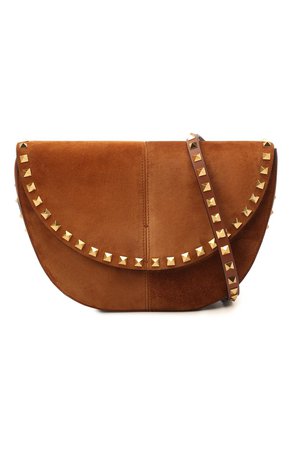 Женская коричневая сумка valentino garavani rockstud VALENTINO — купить за 128500 руб. в интернет-магазине ЦУМ, арт. UW2B0H29/DZQ