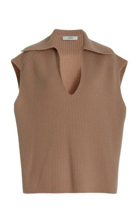 Collared Wool-Cashmere Vest By Vince | Moda Operandi