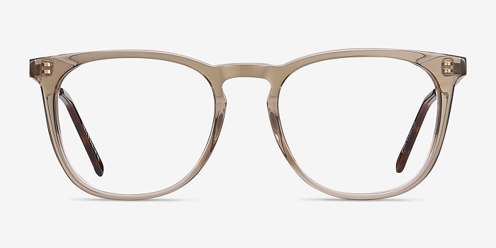 Vinyl - Square Brown Frame Glasses | EyeBuyDirect