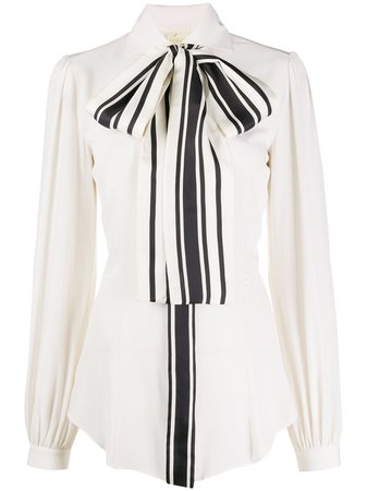 Gianfranco Ferré Pre-Owned 1990's Archive Pussy Bow Blouse - Farfetch