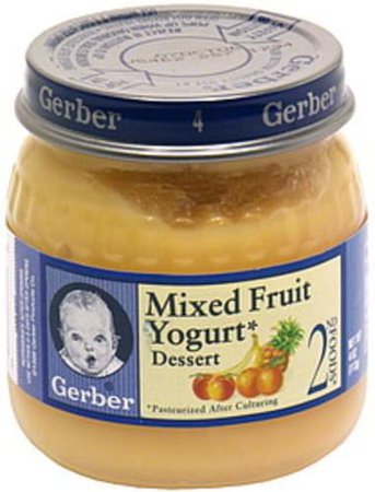 Gerber Mixed Fruit Yogurt Dessert - 4 oz, Nutrition Information | Innit