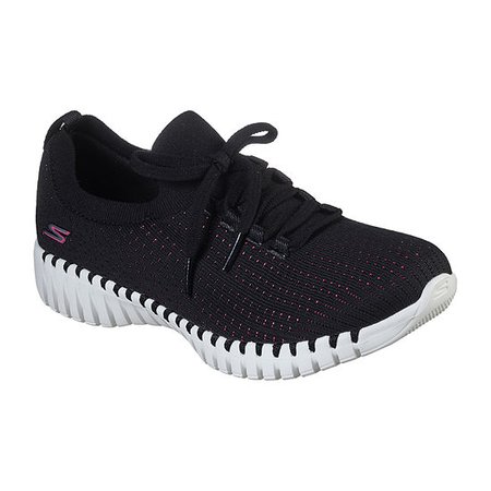 Skechers Go Walk Smart Caviar Womens Walking Shoes, Color: Black Pink - JCPenney