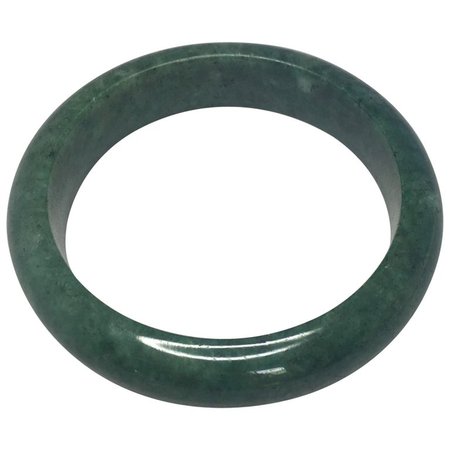Natural Deep Green Jadeite Jade Bangle Bracelet