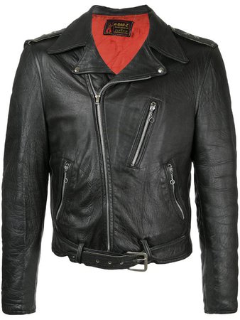 Fake Alpha Vintage 1950s Leather Motorcycle Jacket Farfetch