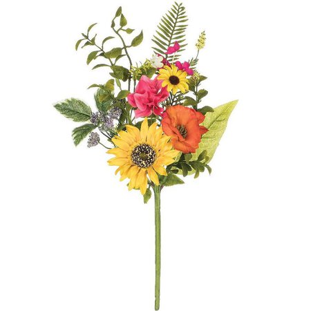 Sullivans Artificial Sunflower, Primrose And Daisy Pick 17"H Yellow & Pink Flowers : Target