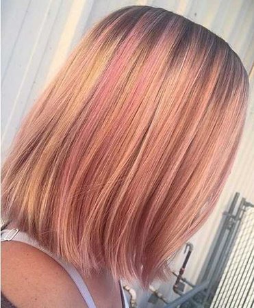 Blonde & Pastel Pink hair
