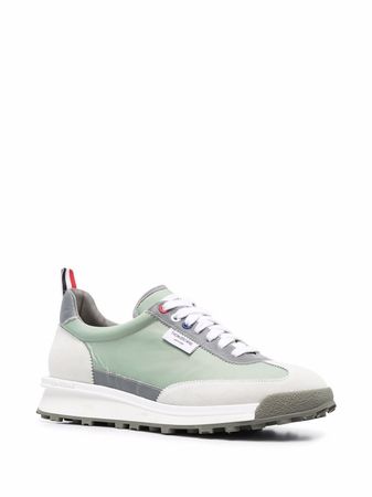 Thom Browne Panelled low-top lace-up Sneakers - Farfetch