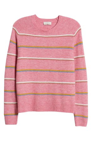 Lucky Brand Multistripe Crewneck Sweater | Nordstrom