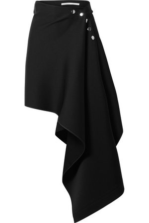Peter Do | Asymmetric satin-crepe skirt | NET-A-PORTER.COM