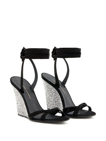 Giuseppe Zanotti crystal embellished wedge sandals