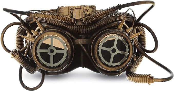 Amazon.com: Attitude Studio Steampunk Goggles Steam Punk Glasses Cosplay Costume - Gold : Clothing, Shoes & Jewelry