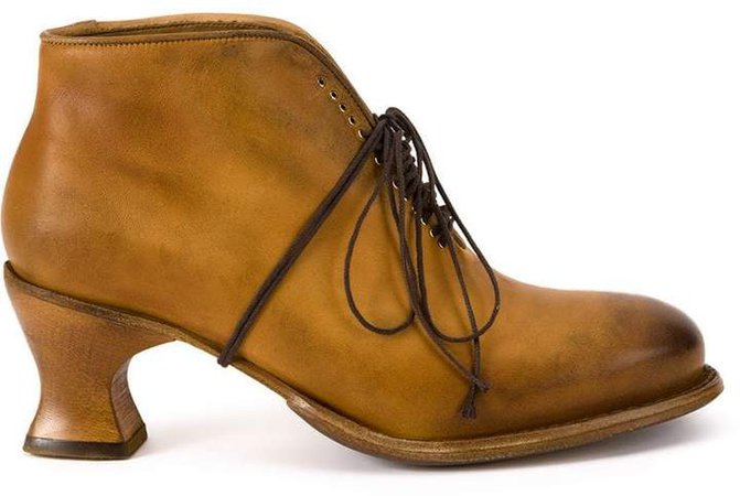 Cherevichkiotvichki chunky heel brogue boots