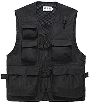Amazon.com : Liesezhe Unisex Mesh Breathable Fishing Vest, Multi-Pockets Photography Travel Hunting Waistcoat Jacket for Adults and Youth (Black, TAG XXXXL - fit 190-200lb) : Sports & Outdoors