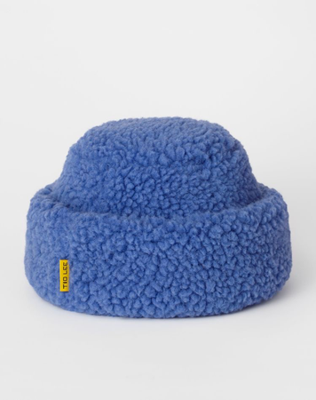 blue fleece hat