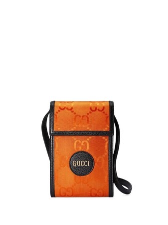 Shop orange Gucci Off the Grid GG Supreme phone pouch with Express Delivery - Farfetch