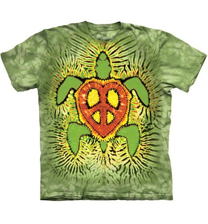 The Mountain T-shirt Rasta Peace Turtle - The Coloured House | The Coloured House